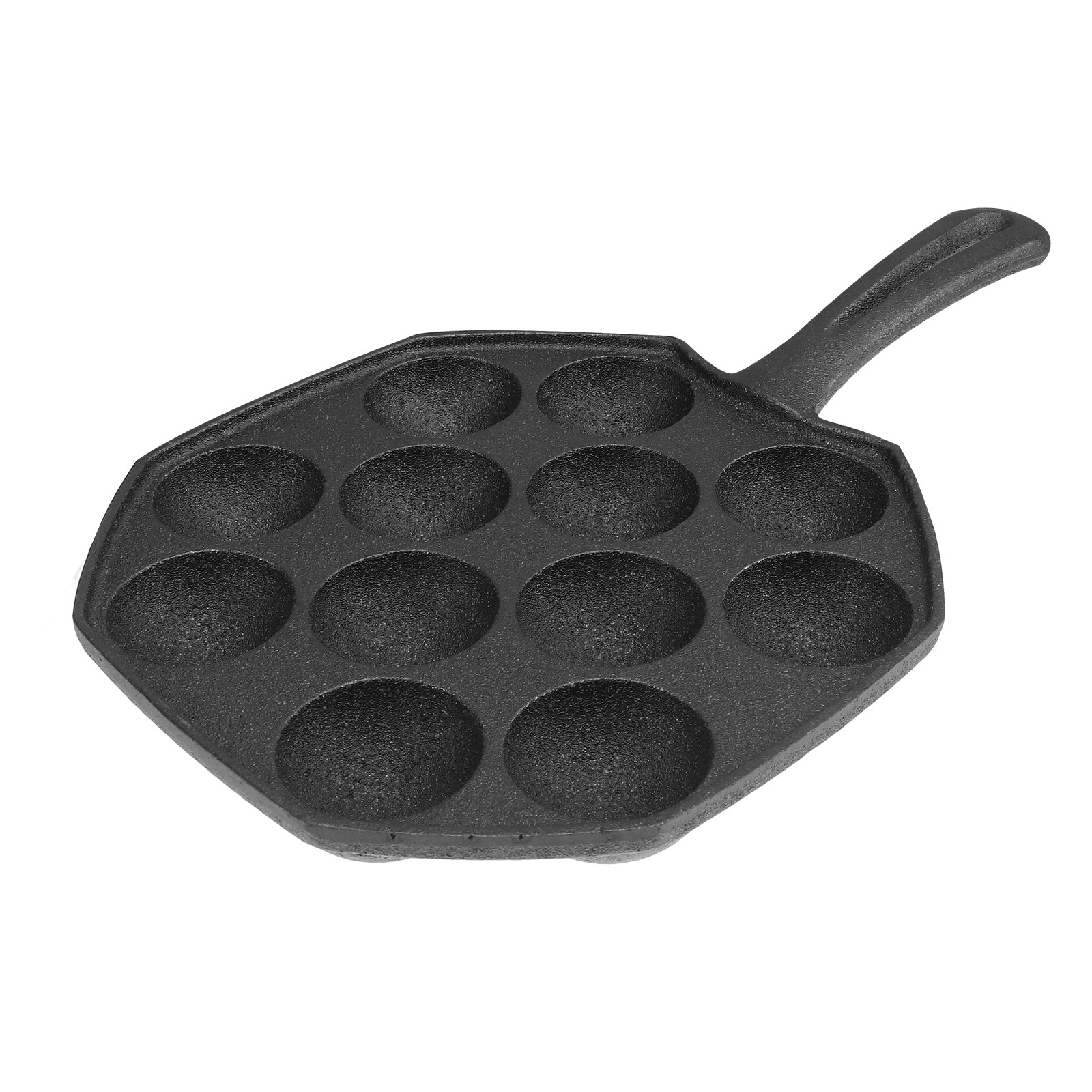 Takoyaki Pan Cast - 12 Molds Cast Iron Takoyaki Pan