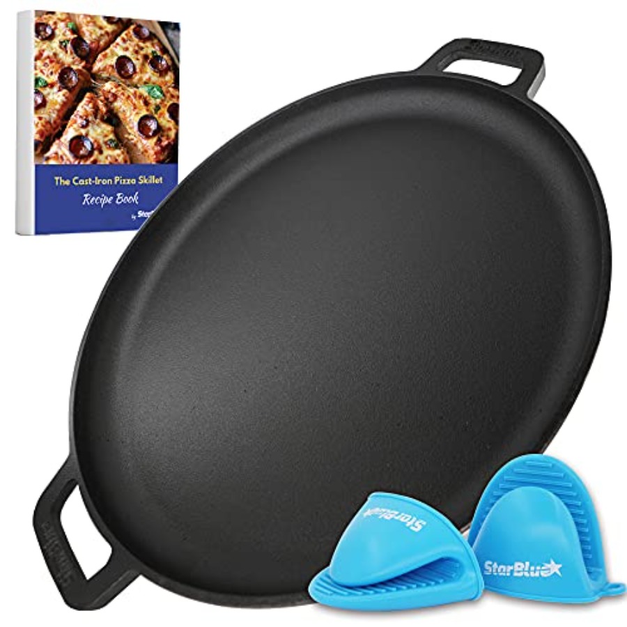 Comal Griddle Round - 16 Inch Cast Iron Pizza Pan