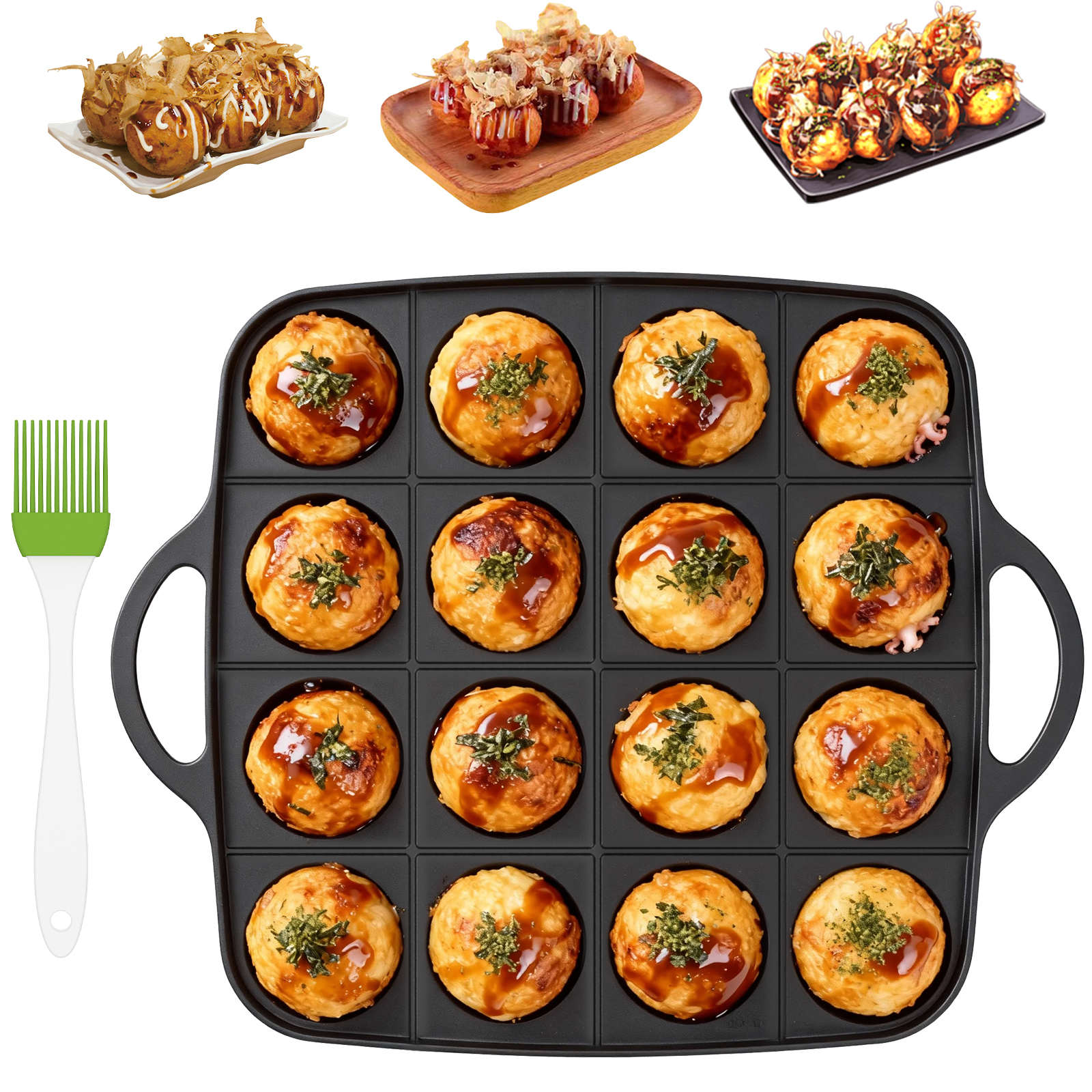 Takoyaki Pan Nonstick Japanese - Takoyaki Pan Cast ulasan dan harga