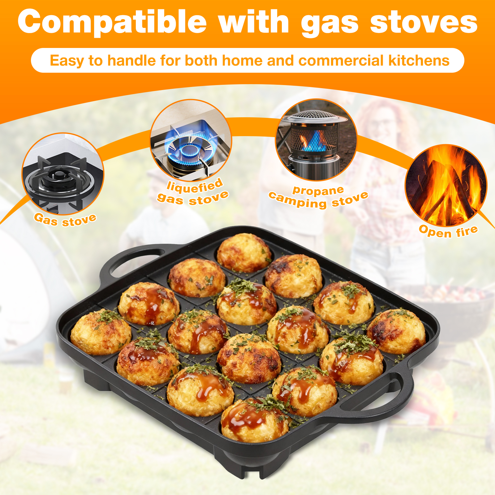Takoyaki Pan Nonstick Japanese - Takoyaki Pan Cast ulasan dan harga