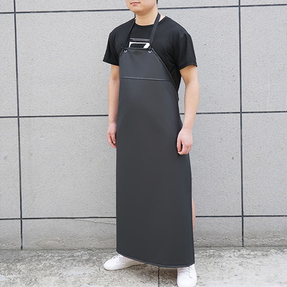 Soft PU Leather Kitchen Apron  - Home Cooking Work ulasan dan harga
