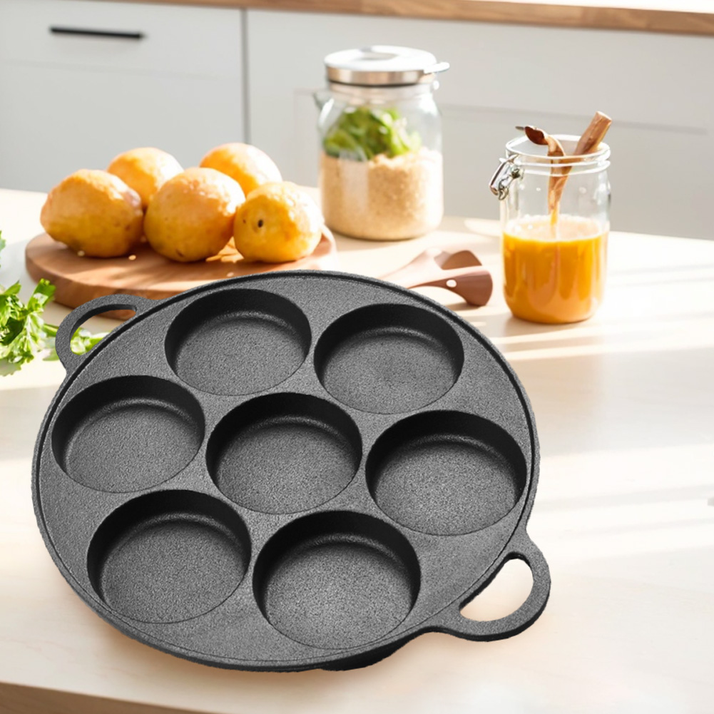 7-3 Hole Non-Stick Kitchen Coo - Takoyaki Pan Cast ulasan dan harga