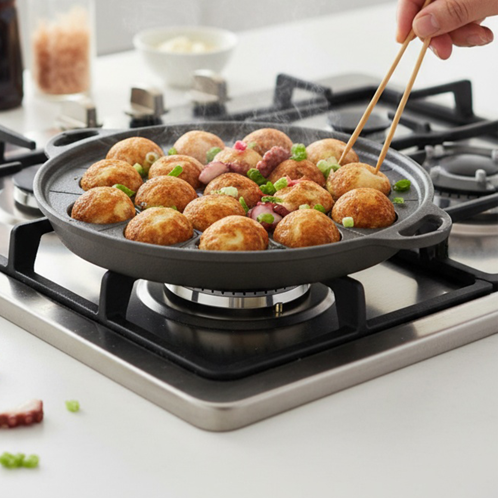 19 Holes Octopus Ball Maker No - Takoyaki Pan Cast ulasan dan harga
