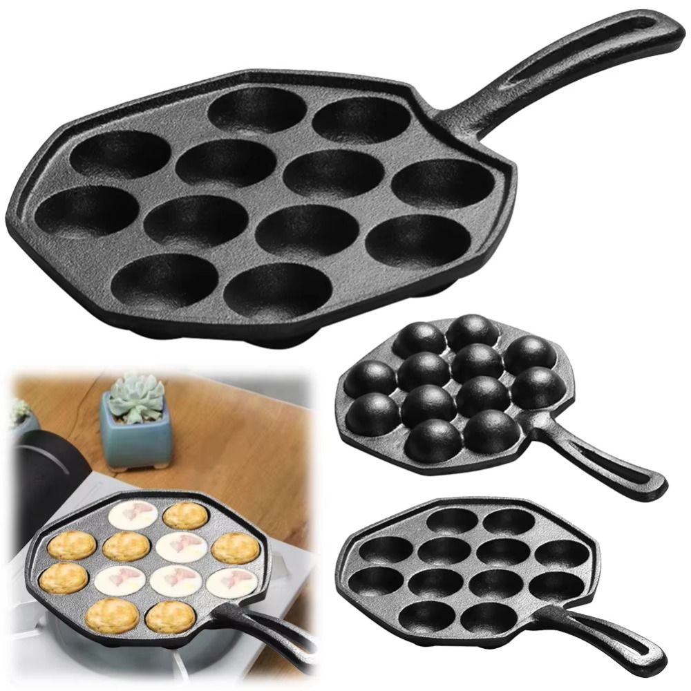 12 Holes Octopus Baking Mold C - Takoyaki Pan Cast ulasan dan harga