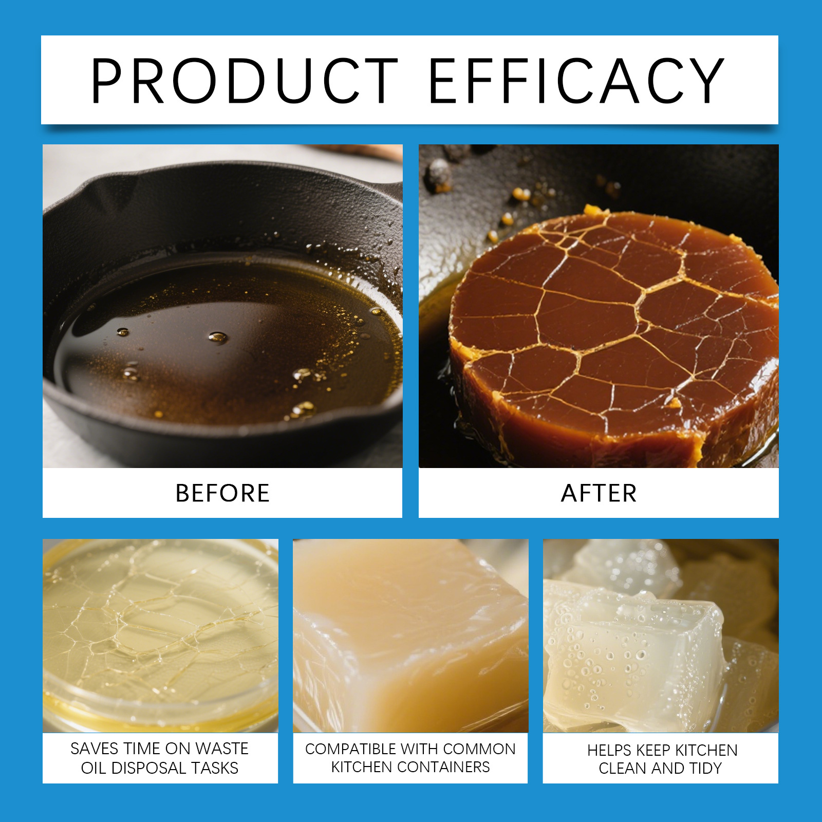 Practical Cooking Oil Solidifi - Home Cooking Oil Disposal ulasan dan harga
