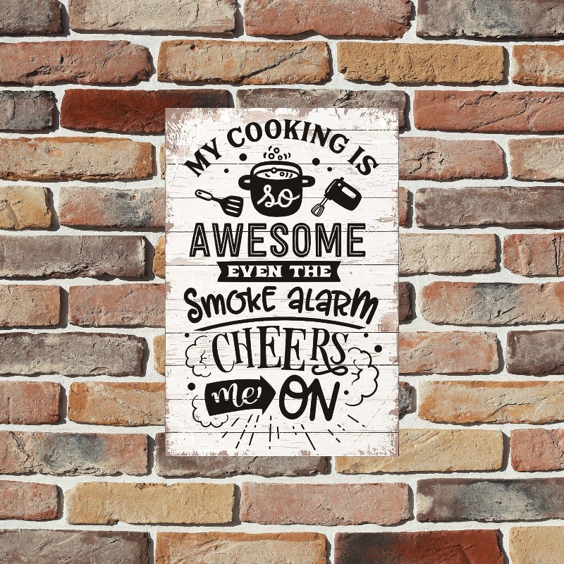 Funny Kitchen Quote Metal Sign - Home Cooking Quotes ulasan dan harga