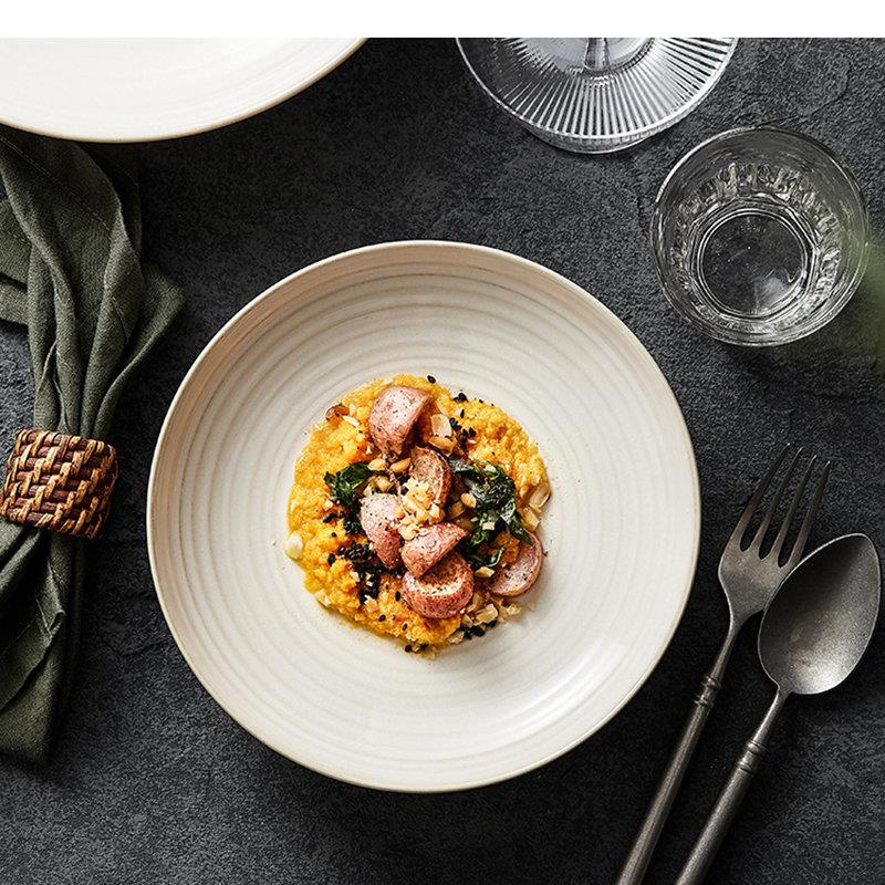 Round Specialty Ceramic Pasta  - Home Cooking Fried Rice ulasan dan harga