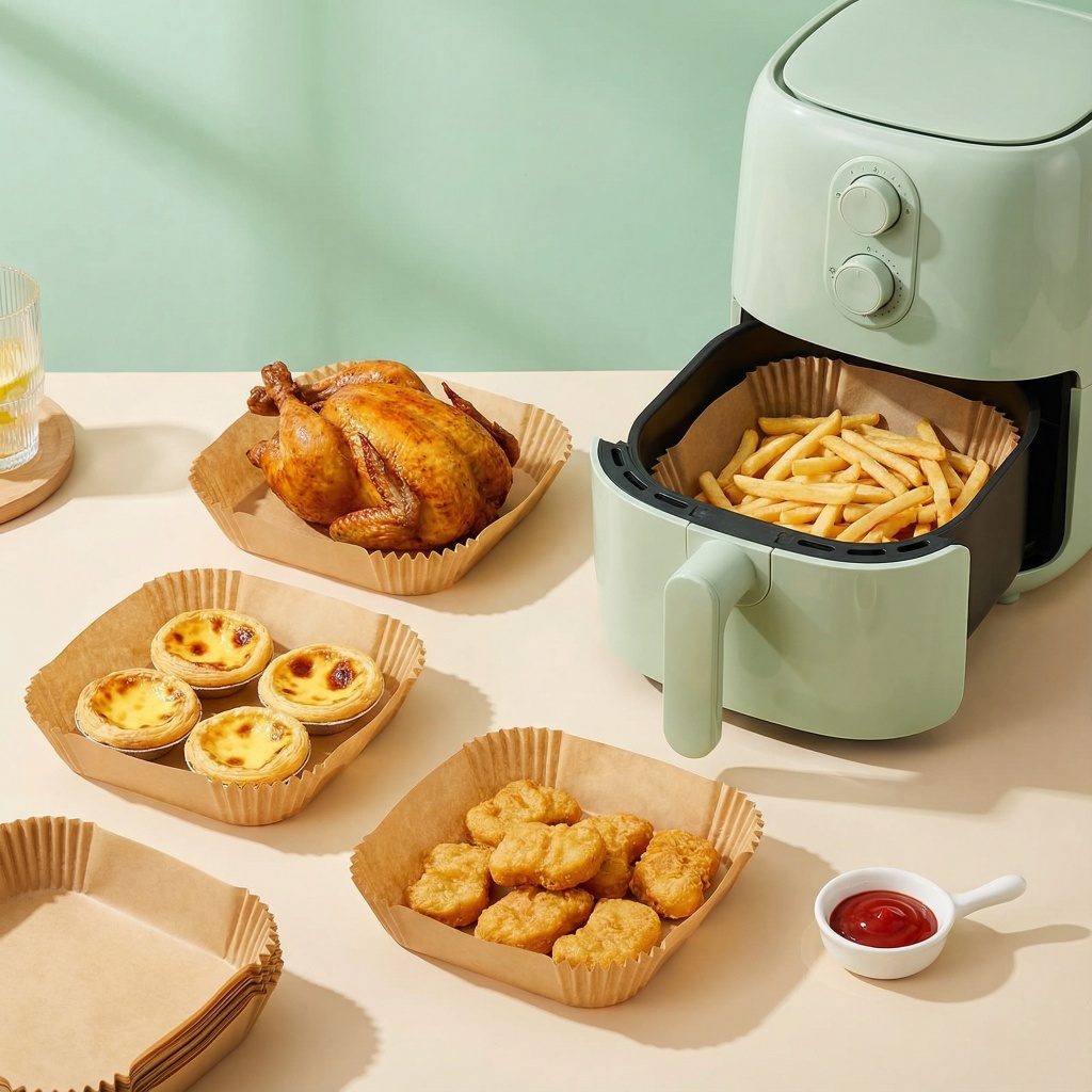 100pcs Thickened Air Fryer Pap - Home Cooking Oil Disposal ulasan dan harga