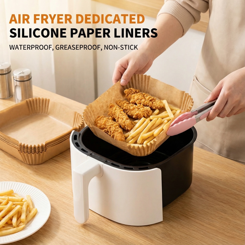 100pcs Thickened Air Fryer Pap - Home Cooking Oil Disposal ulasan dan harga