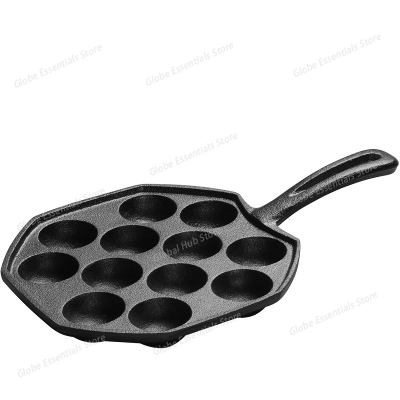 12 Hole Takoyaki Pan Wooden Ha - Takoyaki Pan Cast ulasan dan harga