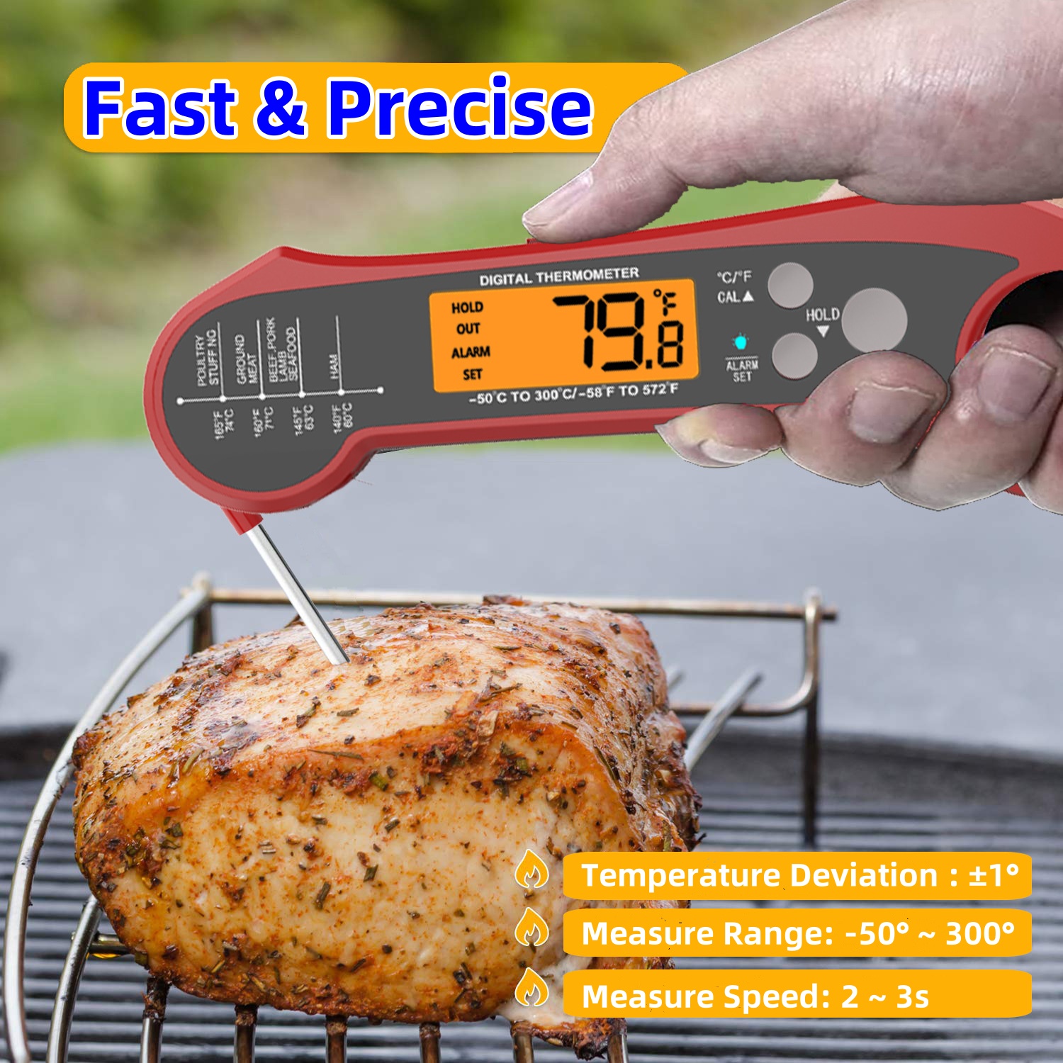 Fast Read Meat Thermometer for - Home Cooking Fast Foods ulasan dan harga