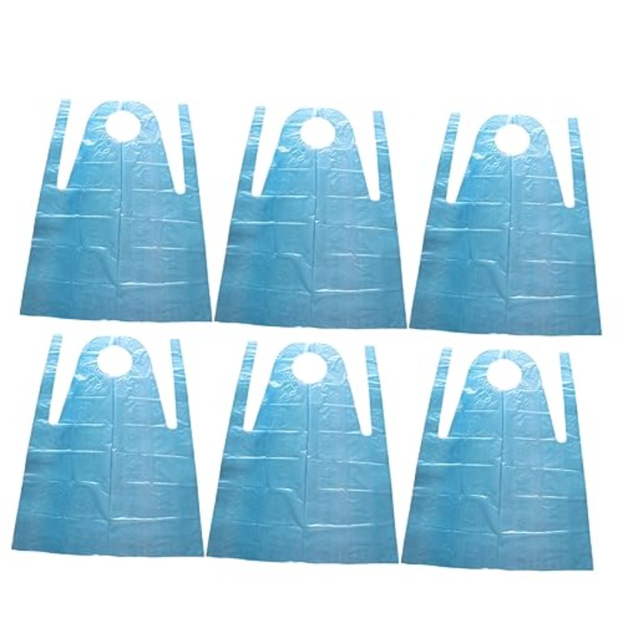 20pcs Disposable Aprons Blue S - Home Cooking Oil Disposal ulasan dan harga