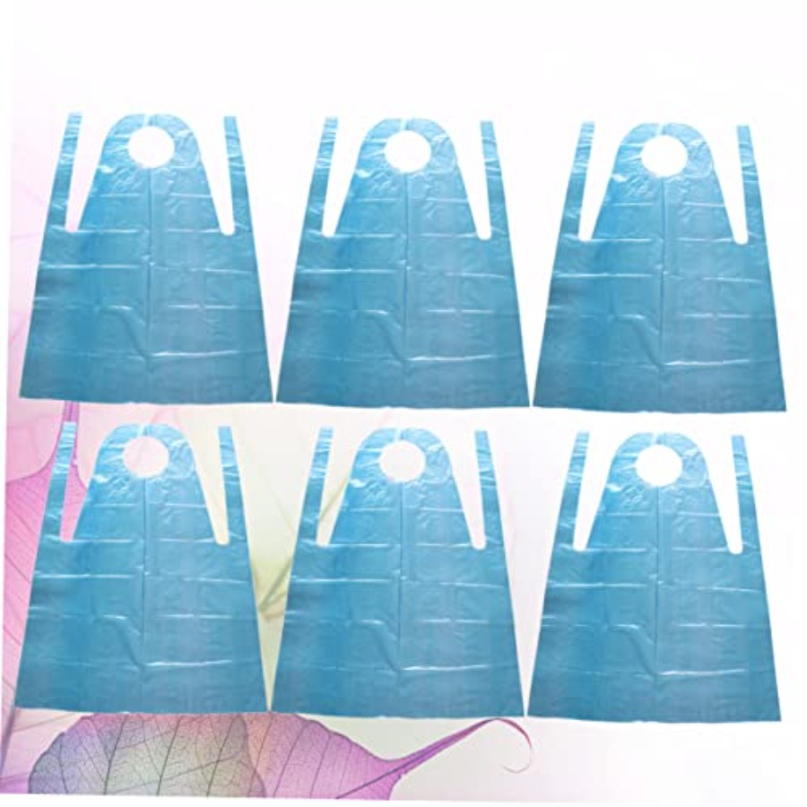 20pcs Disposable Aprons Blue S - Home Cooking Oil Disposal ulasan dan harga