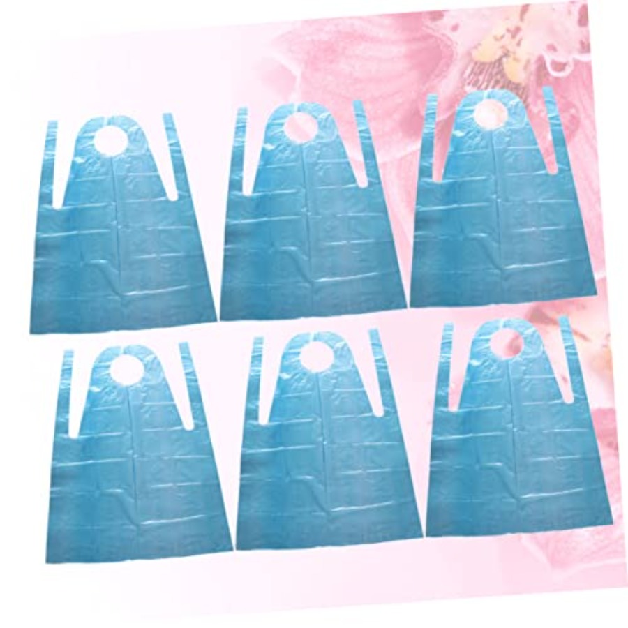 20pcs Disposable Aprons Blue S - Home Cooking Oil Disposal ulasan dan harga