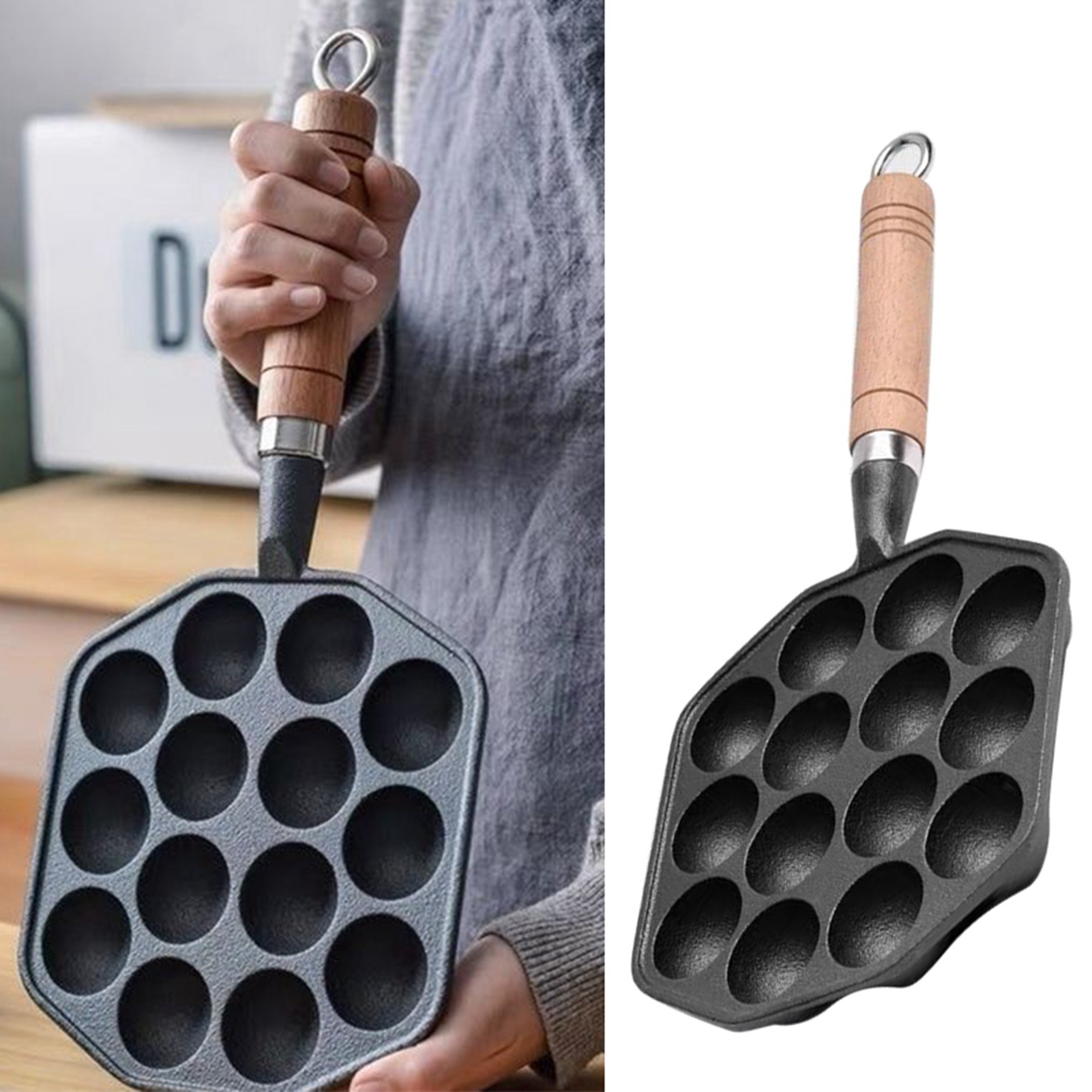 14 Holes Takoyaki Pancake Ball - Takoyaki Pan Cast ulasan dan harga