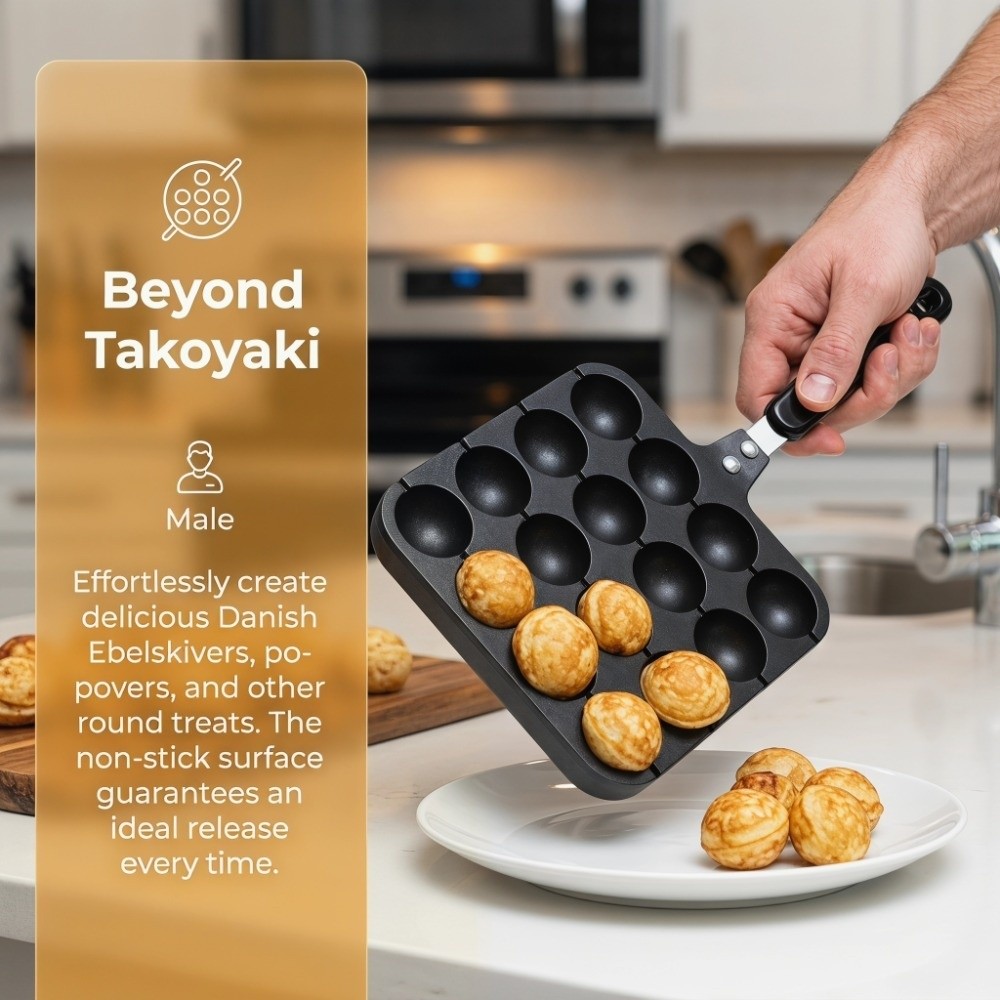 Cast Aluminum Takoyaki Grill P - Takoyaki Pan Cast ulasan dan harga