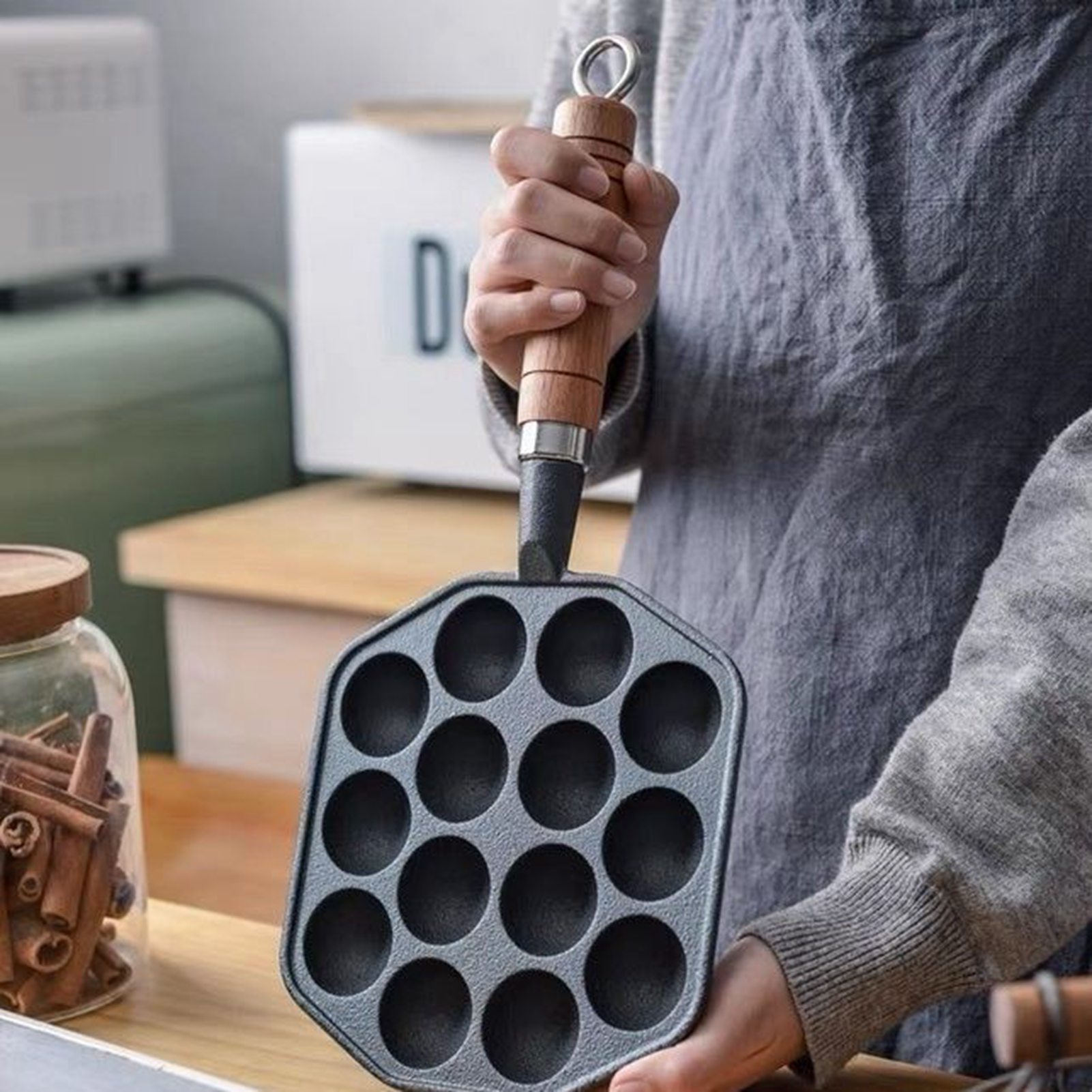 Takoyaki Grill Pan Octopus Mea - Takoyaki Pan Cast ulasan dan harga