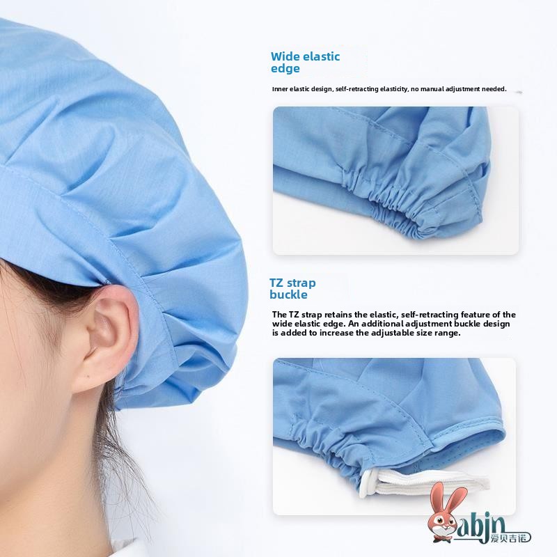 Pure Cotton Kitchen Hat Women' - Home Cooking Work ulasan dan harga