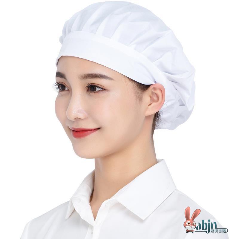 Pure Cotton Kitchen Hat Women' - Home Cooking Work ulasan dan harga