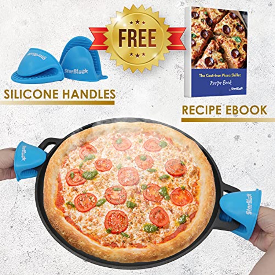 16 Inch Cast Iron Pizza Pan Ro - Comal Griddle Round ulasan dan harga